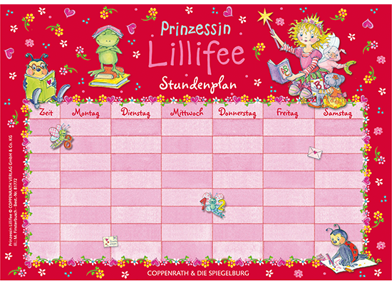 Prinzessin Lillifee Stundenplan